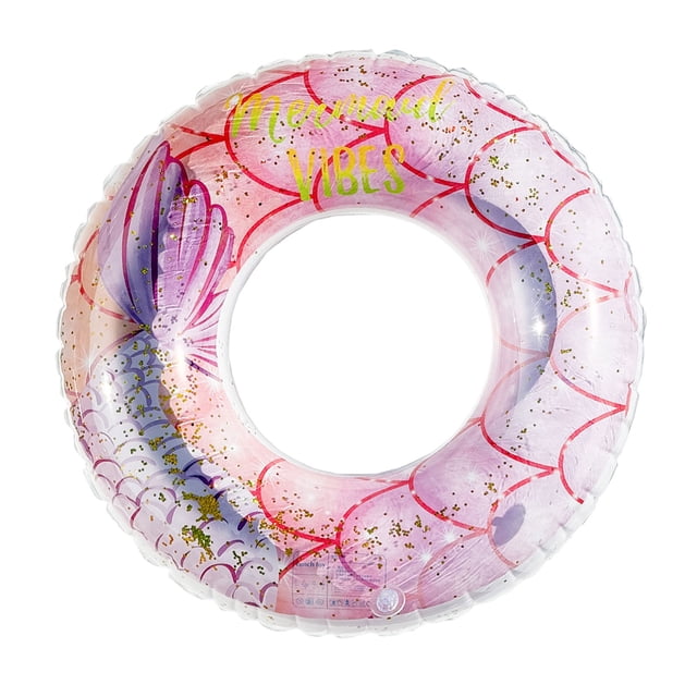 Anillo de natación con lentejuelas Flotadores inflables para piscina Tubo de natación Verano Agua Playa Lago Artículos para fiestas