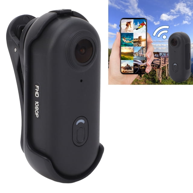 Cámara De Viaje, Conexión WiFi Para Teléfono, Cámara Deportiva Para Pulgar A Prueba De Agua, Succión Magnética Con Clip Trasero Para Grabación De Mascotas Y Vida
