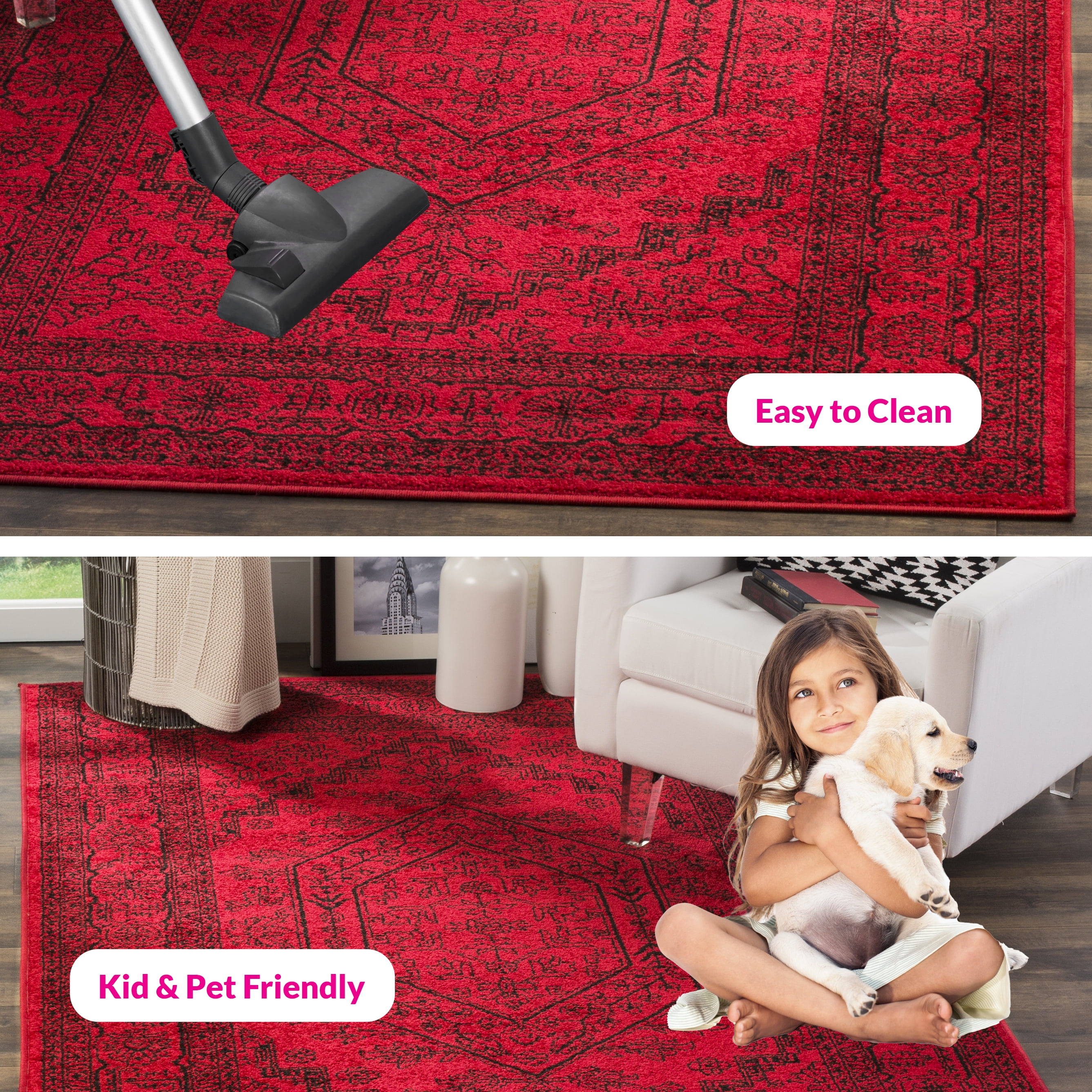 Safavieh Adirondack Xavier Oriental Area Rug, Red/Black, 8' x 10'