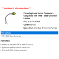 thumbnail image 2 of Cornering Lamp Socket Connector - Compatible with 1990 - 2000 Chevy Lumina 1991 1992 1993 1994 1995 1996 1997 1998 1999, 2 of 2