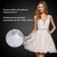 thumbnail image 3 of Jupons Courts Blancs pour Filles Jupons de Mariage Multi-Couches en Tulle Sans Os Jupon Simple Mini pour Robe de Mariée, 3 of 8