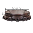 thumbnail image 2 of Rotatable Ebony Display Stand, Flowerpot Vase House Plant Round Base Holder, 2 of 6