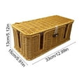 thumbnail image 4 of CQCYD under $5 Handwoven Rattan Cable Management Box, Decorative Storage Cord Organizer Box for Power Strips & Cords, Cord Hider for Home, DIY-Friendly Cord Management, 4 of 9
