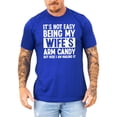 thumbnail image 2 of Wife's Arm Candy Shirt for Men Funny Marriage Joke Graphic Tee for Husband Vintage Royal Shirt Adult Small, 2 of 5