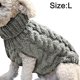thumbnail image 2 of Ropa cálida y cómoda para perros de invierno, suéter para mascotas de color sólido, 2 of 5