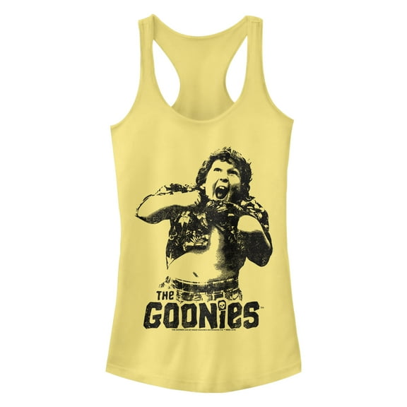 Junior's The Goonies Artistic Chunk Racerback Tank Top