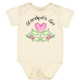 thumbnail image 3 of Inktastic Grandpa's Girl Heart Flowers Girls Baby Bodysuit, 3 of 5