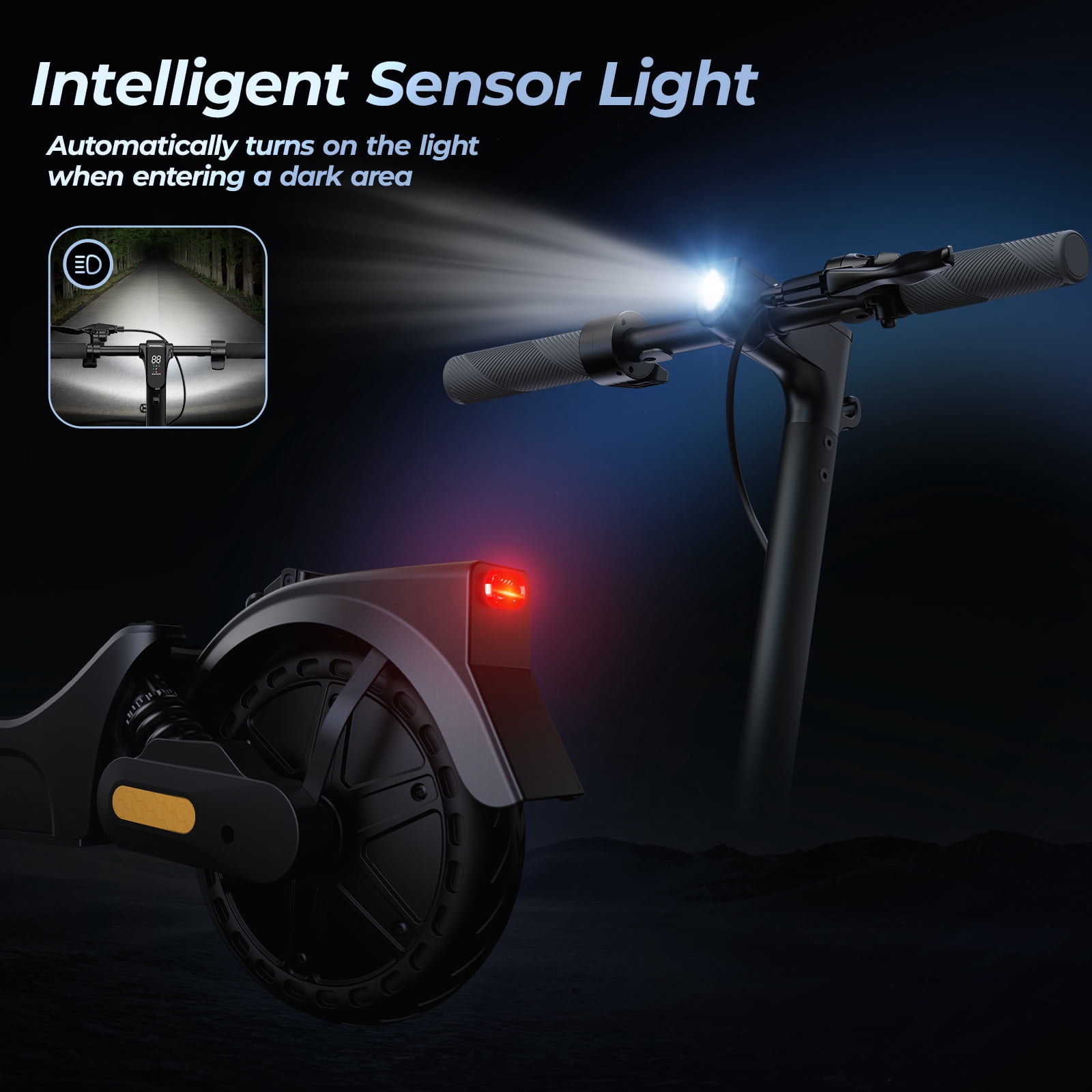 Anqdy E8 Pro Electric Scooter 500W 8.5" Foldable Scooter for Adults 20mph & 20Miles Range Commuting Scooter