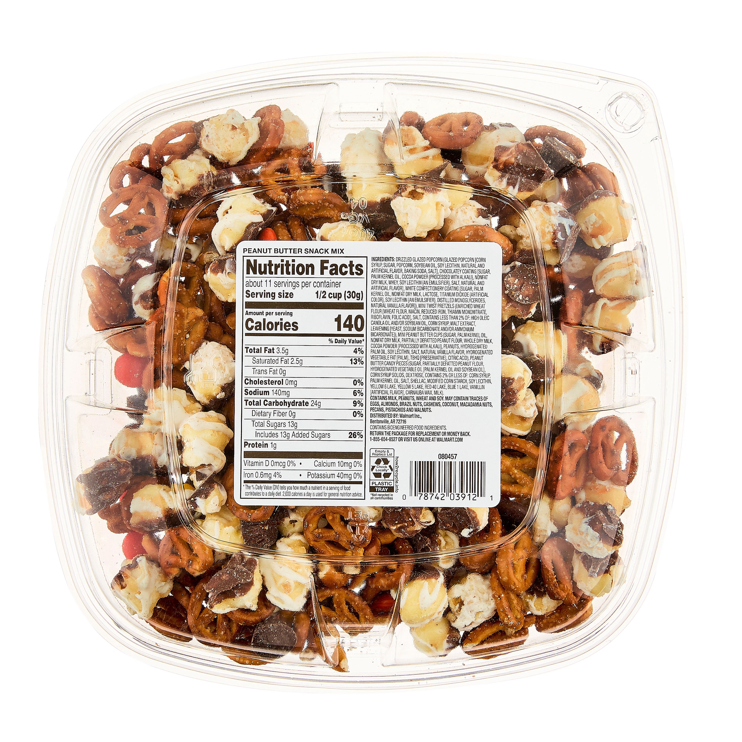 Freshness Guaranteed Peanut Butter Snack Mix Bowl,12 oz, 1 Count