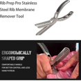 thumbnail image 4 of Rib Membrane Remover Stainless Steel Tool Kit Ultimate BBQ Prep Tool Ergonomic Design for Easy Membrane Removal, 4 of 5