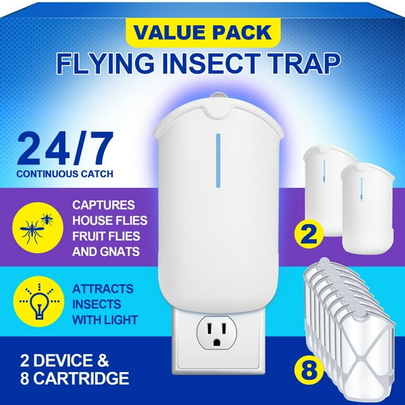 2Pcs Trap   8Pcs Refills Trap | Compatible with ZEVOM364A Refill - Use in Any Room