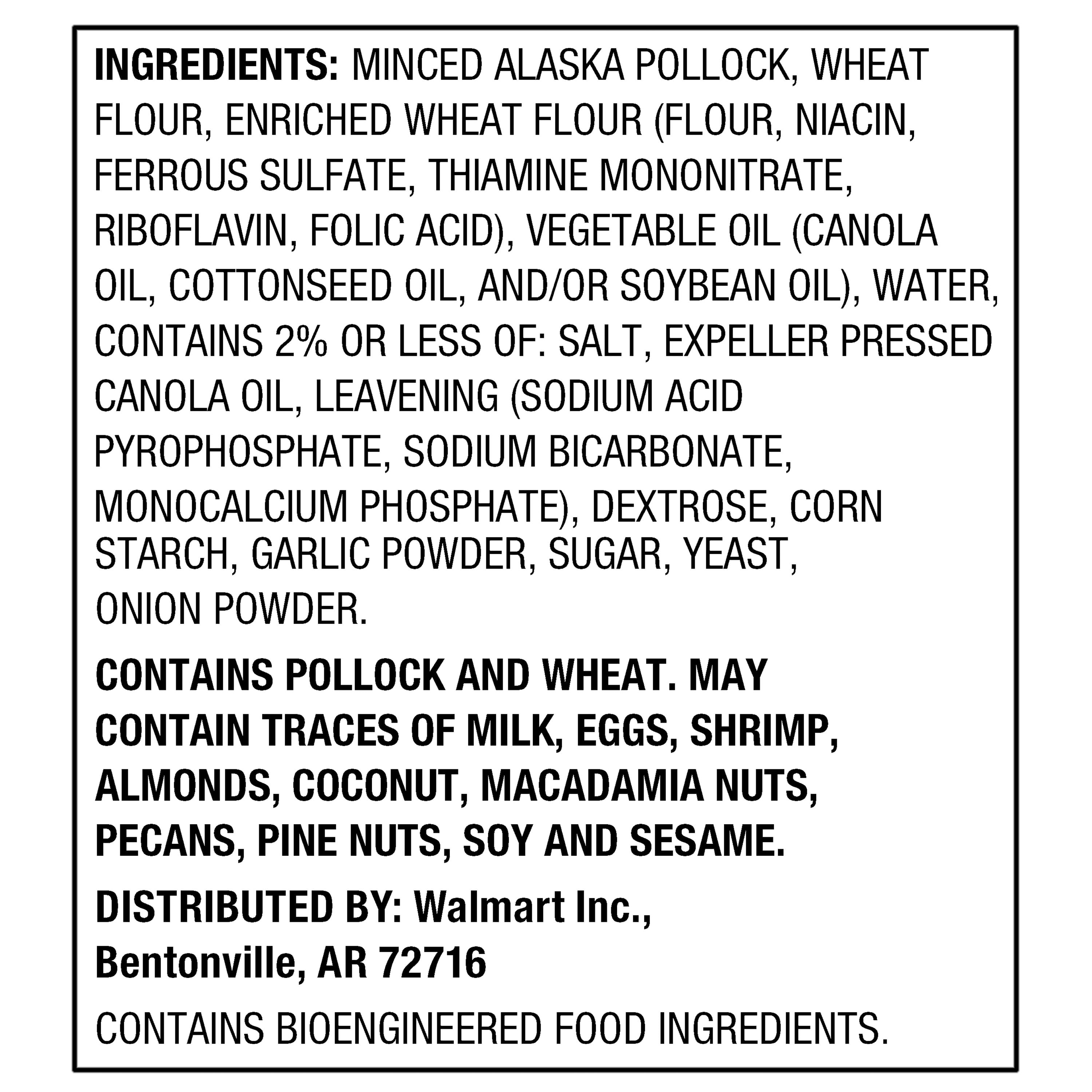 Great Value Breaded Fish Sticks, 24.7 oz, 44 Count