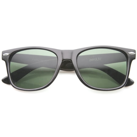 sunglassLA - Classic Eyewear Iconic 80's Retro Large Horn Rimmed Sunglasses - 54mm