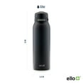 thumbnail image 4 of Ello Flip & Fill 32oz Stainless Steel Water Bottle, Black, 4 of 11