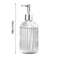 thumbnail image 4 of SWSUSN Soap Dispenser 18 oz, Clear Glass Hand Dish for Mother's Gift Soap Dispensers Bathroom with Stainless Steel Pump, Refillable Kitchen Liquid Decorative Bottles for Hand Sanitizer, Lotion, 4 of 6
