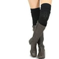 Teehee Women's Extra Long Fashion Thigh High Socks Over the Knee High