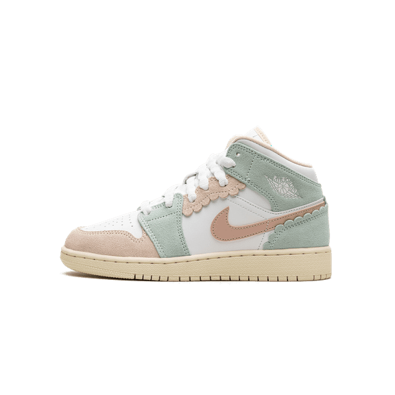 JORDAN GRADE SCHOOL Air Jordan 1 Mid GS "Pink Oxford" DZ5361 100 from Stadium Goods