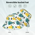thumbnail image 2 of Salouo Funny Boats Print Unisex Bucket Hat, Outdoor Summer Beach Fishing Sun Hat Fun Outdoor Vacation Hat for Men Women Teens,Reversible Double-Side-Wear, 2 of 6