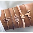 thumbnail image 1 of Boho Geometric Bracelet And Bangle Set For Women With Star Map Heart Charm Beads Chain Fashion Jewelry, 1 of 7