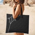 thumbnail image 5 of Black And White Ink Flower Outdoor Picnic Blanket, Foldable Waterproof Beach Mat, Portable Beach Blanket for Beach Camping, Hiking, Family Concerts, 5 of 8