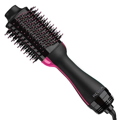 REVLON One-Step Volumizer Original 1.0 Secador de pelo y cepillo de aire caliente, color negro – Embalaje actualizado Revlon NA