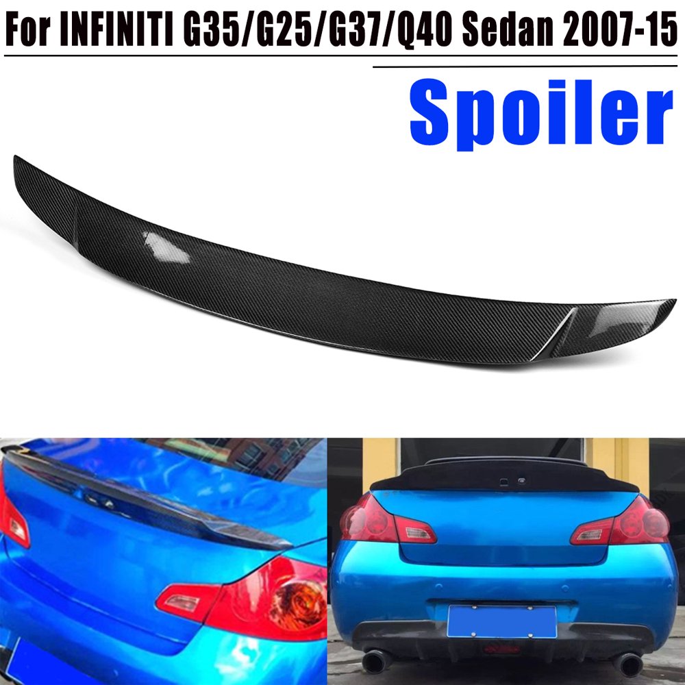 Carbon Fiber Rear Trunk Spoiler Wing For Infiniti G35 G25 G37 Q40 4Door