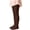 Bronze-02, variant on Girls Vertical Ribbed Knit Footed Tights Soft Stretch Solid Color Kids Ballet Pantyhose 2-7Y