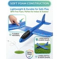thumbnail image 4 of Cute Dinosaur Airplane Launcher Toy -Boxed Version, 8" Foam Glider Plane - Outdoor Flying Catapult Toy - Fun Birthday Gifts, Easy to Launch Foam Aircraft, 4 of 7