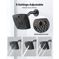 thumbnail image 5 of KFFKFF Tub and Shower Faucet Set with 5.1-Inch Rainfall Shower Head, Bathtub Spout, 5 Spray Modes, Single-Handle Trim Kit, and Brass Pressure Balance Valve, Matte Black, 5 of 9