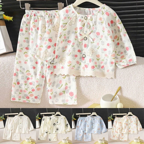 Little Girls Pajamas Sets Toddler Girls Cotton Pjs Sleepwear Sets,seamless 6-12 Months 12-24 Months 2t 3t 4t 5t 6t 7t 8t 9t Children Purple 6-7 Years