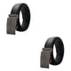 thumbnail image 3 of Minnieouse Cinturón negro de piel sintética para hombre - Aspecto limpio Textura Adecuado para jeans o trajes Business Belt Silver 125cm Plata 125cm 2piezas, 3 of 6