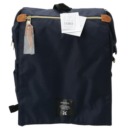 Anello Official Flap Cover Blue Japan Fashion Shoulder Rucksack Backpack School Travel Bag Large (Best Fashion School In Japan)
