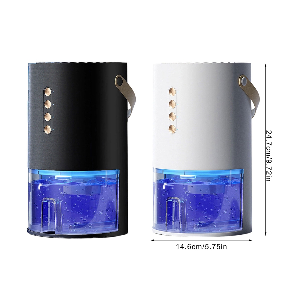 WINDLAND Dehumidifier Household Small Moisture Absorbing Bedroom Quiet Dehumidification Machine with Colorful LED Light