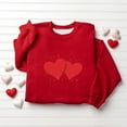 thumbnail image 2 of Posijego Valentine's Day Sweatshirt for Girls Boys Cute Crew Neck Long Sleeve Heart Graphic Pullover Sweatshirts, 2 of 5