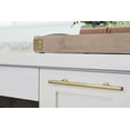 thumbnail image 2 of Emtek 86683US4 6 in. Center to Center Freestone Extended Cabinet Pull, Satin Brass, 2 of 2