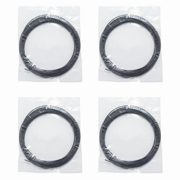 4pcs 5M Pcl 1.75Mm Filament Low Temperature 3D Printing Pen Supplies for 3D Printer/3D Printer Pen(Black)