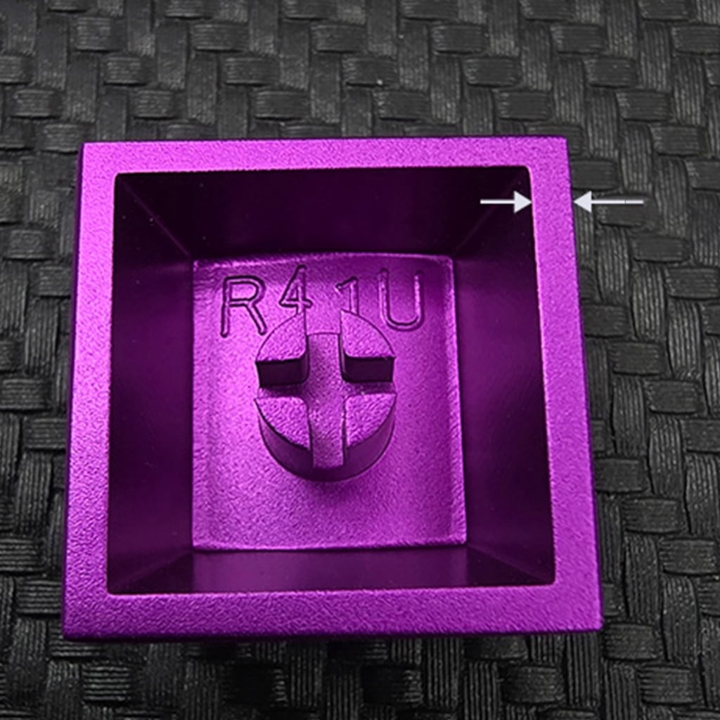 Aluminum Keycaps Featuring Enamel Finish Color Optional for Gaming Keyboards