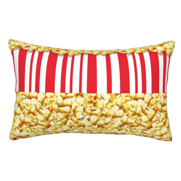 Balery Popcorn Funda de Cojín Estampada, Regalos para Mujeres, Regalos de Amor para Ella, Regalos para Novia o Esposa, Funda de Almohada-14"x20"