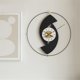thumbnail image 4 of Reloj de pared grande de lujo, sin perforaciones, sencillo, de 60 cm, for decoración de restaurante, sala de estar, gris/negro, 4 of 4