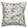 thumbnail image 2 of Creative Products Retro Cuts Gray 20 x 20 Indoor / Outdoor Pillow, 2 of 3