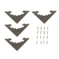 thumbnail image 1 of 12 cajas de madera para regalo de joyería, protectores decorativos de esquina de bronce, cubierta de borde S, 1 of 12