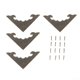 thumbnail image 1 of 12 piezas Caja de madera Estuche de regalo para joyas Protectores decorativos de esquina de bronce Cubierta de borde Protector S, 1 of 9