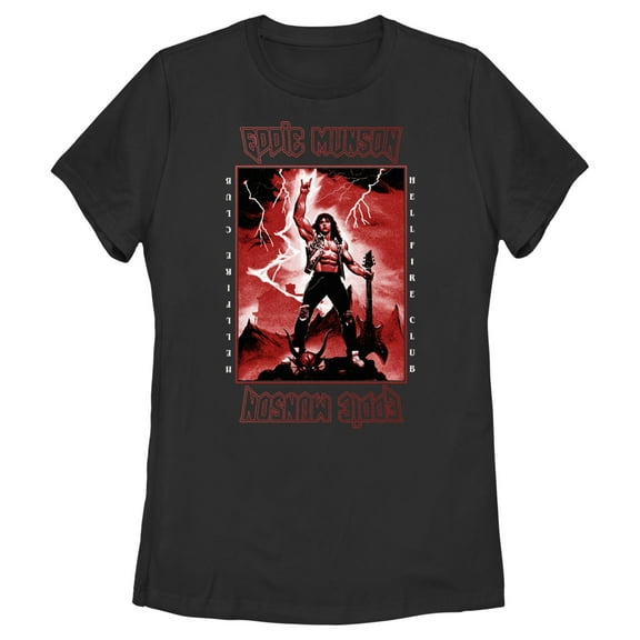 Netflix Women's Stranger Things Rockstar From Hellfire Club Eddie Munson Graphic T-Shirt