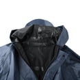 thumbnail image 7 of IVEYRTF Men's Reflective Long Raincoat for Rain Hiking Outdoor Waterproof Durable Breathable Comfort Fit Rainwaer(Navy,Free Size), 7 of 7
