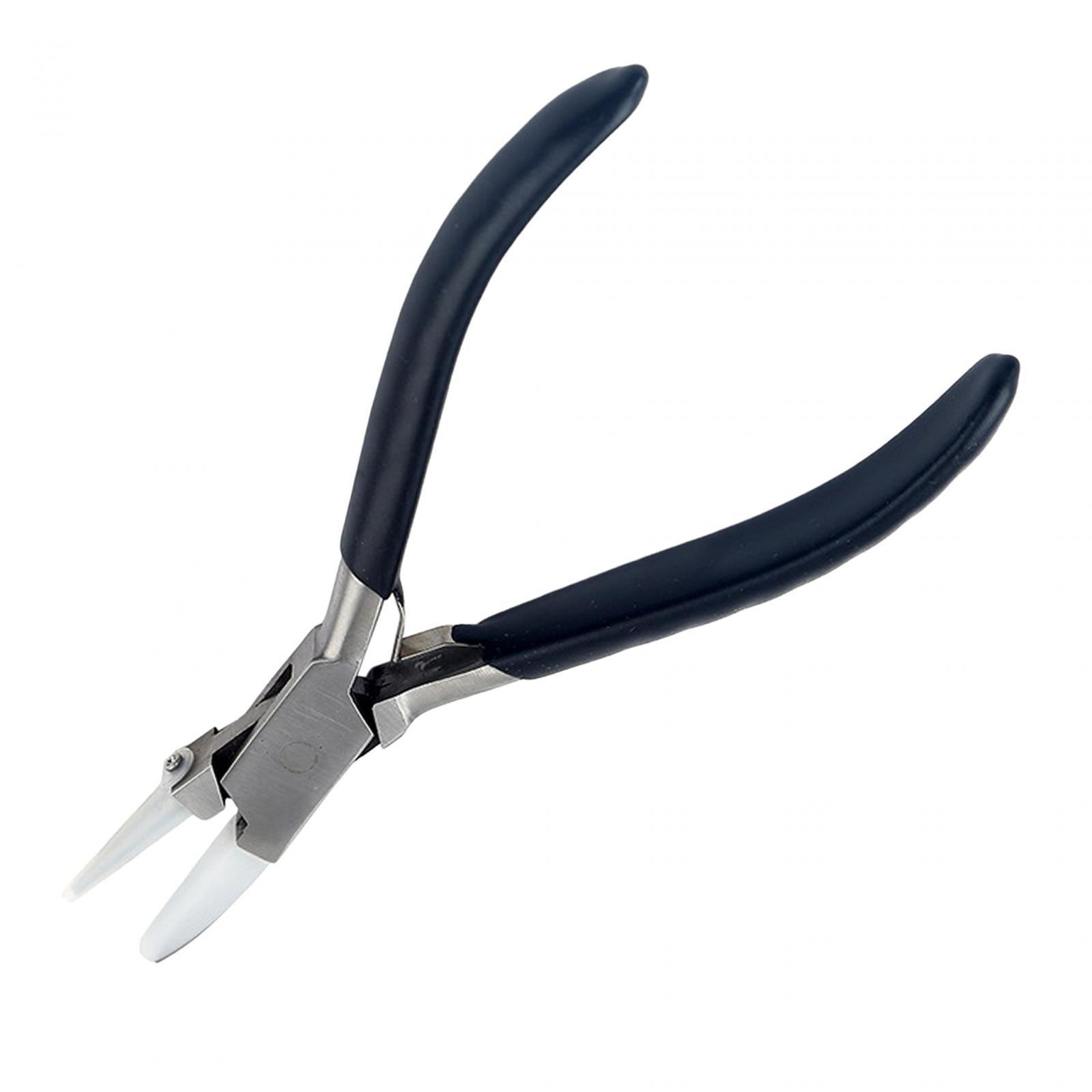 FVDPWYE Double Nylon Jaw Pliers Jaw Plier Anti Rust Steel Bead Crimping Plier Jewelry Style B
