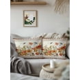 thumbnail image 3 of Outdoor Pillows Waterproof, Botanical Mushrooms Bedding Throw Pillows with Insert for Couch Sofa Bed, Retro Fall Wild Flowers Farmhouse 18x18 Inch Pillowcases Decorative Patio Pillow Set of 1, 3 of 8