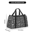 thumbnail image 3 of Balery simple white Snowflake Bolsa de Gimnasio para Mujeres, Bolsa de Viaje con Bolsillo Húmedo, Bolsa de Fin de Semana para Mujeres, Bolsa de Viaje Resistente al Agua, 3 of 7
