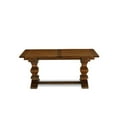 thumbnail image 3 of East West Furniture LAT-08-TP Rectangular Kitchen Table with Butterfly Leaf Antique Walnut Color Table Top Surface and Solid Wood Kitchen Table Legs in Antique Walnut Finish, 3 of 4