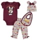 thumbnail image 1 of Set de ropa Disney Minnie Mouse para niña de 12 meses, morado, 1 of 7