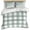 Green, variant on Blue White Plaid Bedding 3 Piece Duvet Cover Set Full Size, Gradient Geometric Buffalo Checkered Soft Microfiber Comforter Cover with Zipper Closure & Pillowcases, Wrinkle & FadeResistant Quilt Cover
